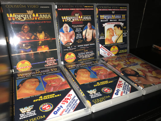 DVD's - WrestleMania DVD Lot